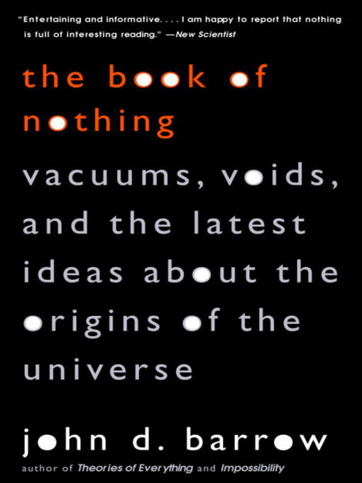 Title details for The Book of Nothing by John D. Barrow - Available